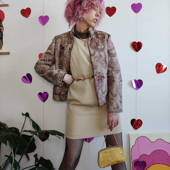 Vintage 90s Silk Blend Marisa Minicucci Jacket - Picture 10 of 16